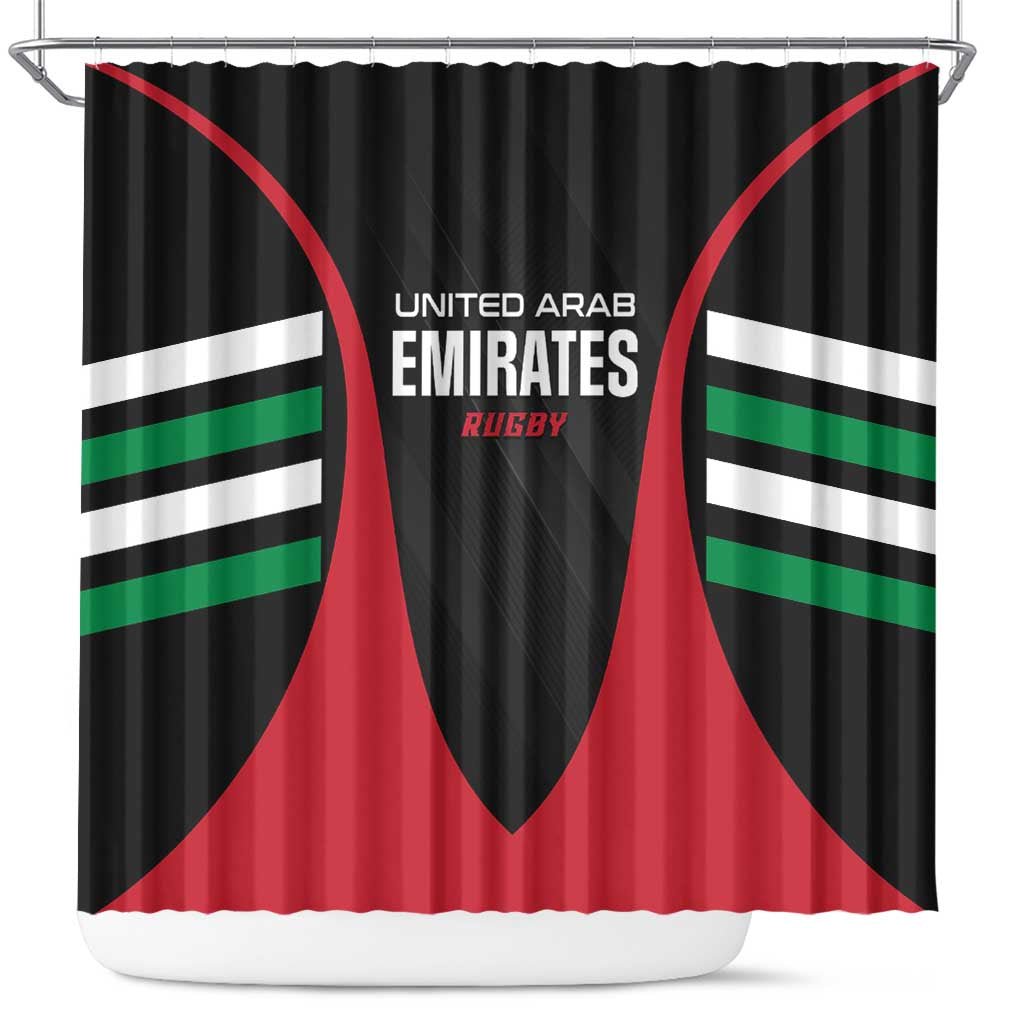 United Arab Emirates Rugby Shower Curtain UAE Go Champions