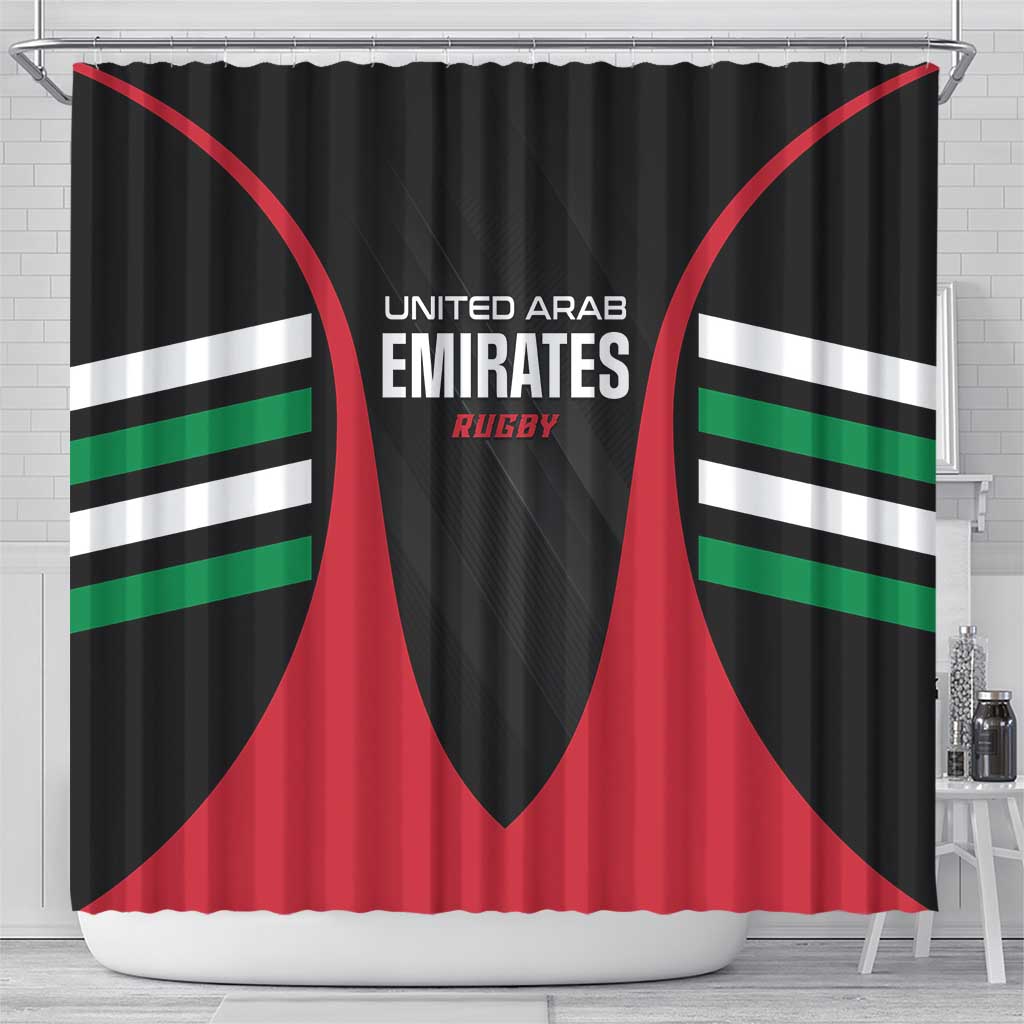 United Arab Emirates Rugby Shower Curtain UAE Go Champions