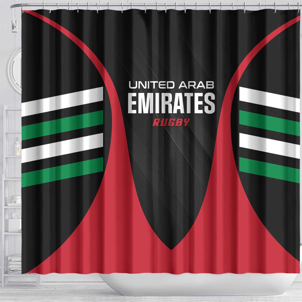 United Arab Emirates Rugby Shower Curtain UAE Go Champions