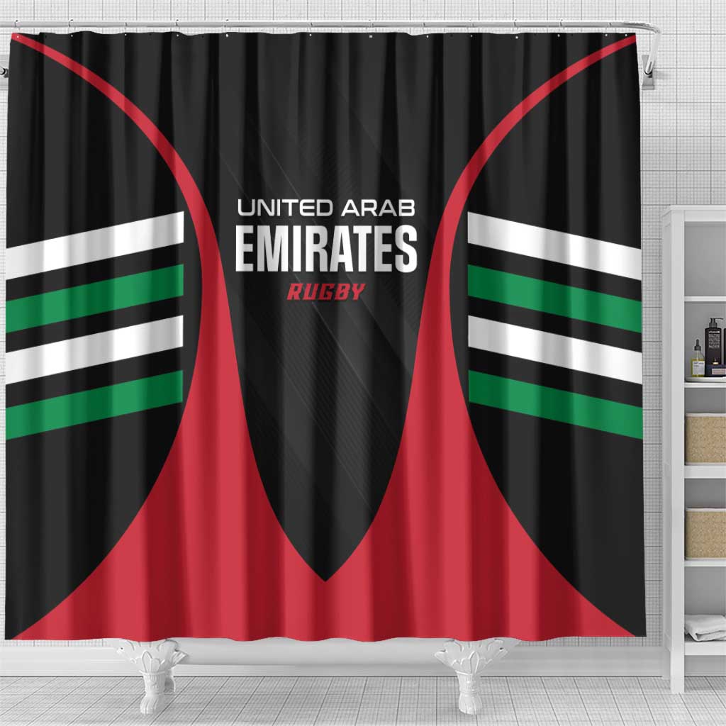 United Arab Emirates Rugby Shower Curtain UAE Go Champions