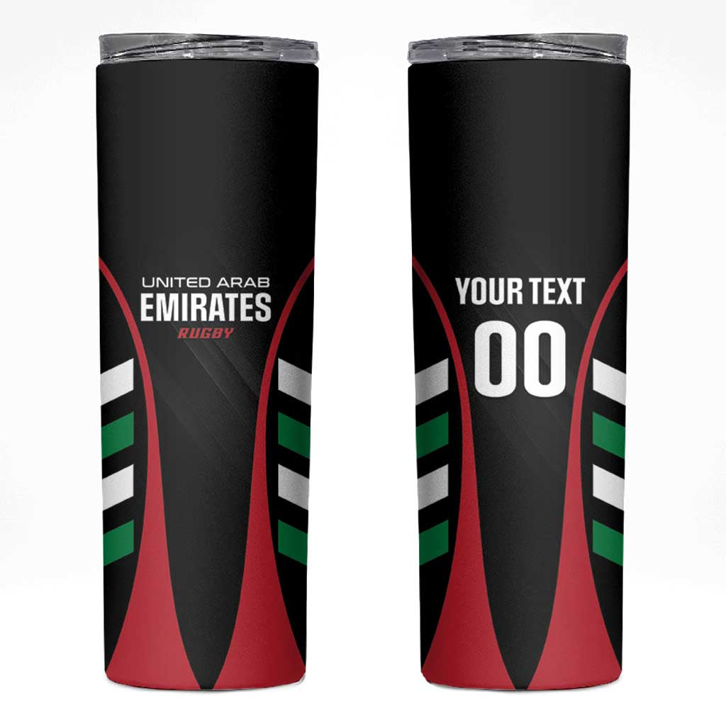 Custom United Arab Emirates Rugby Skinny Tumbler UAE Go Champions