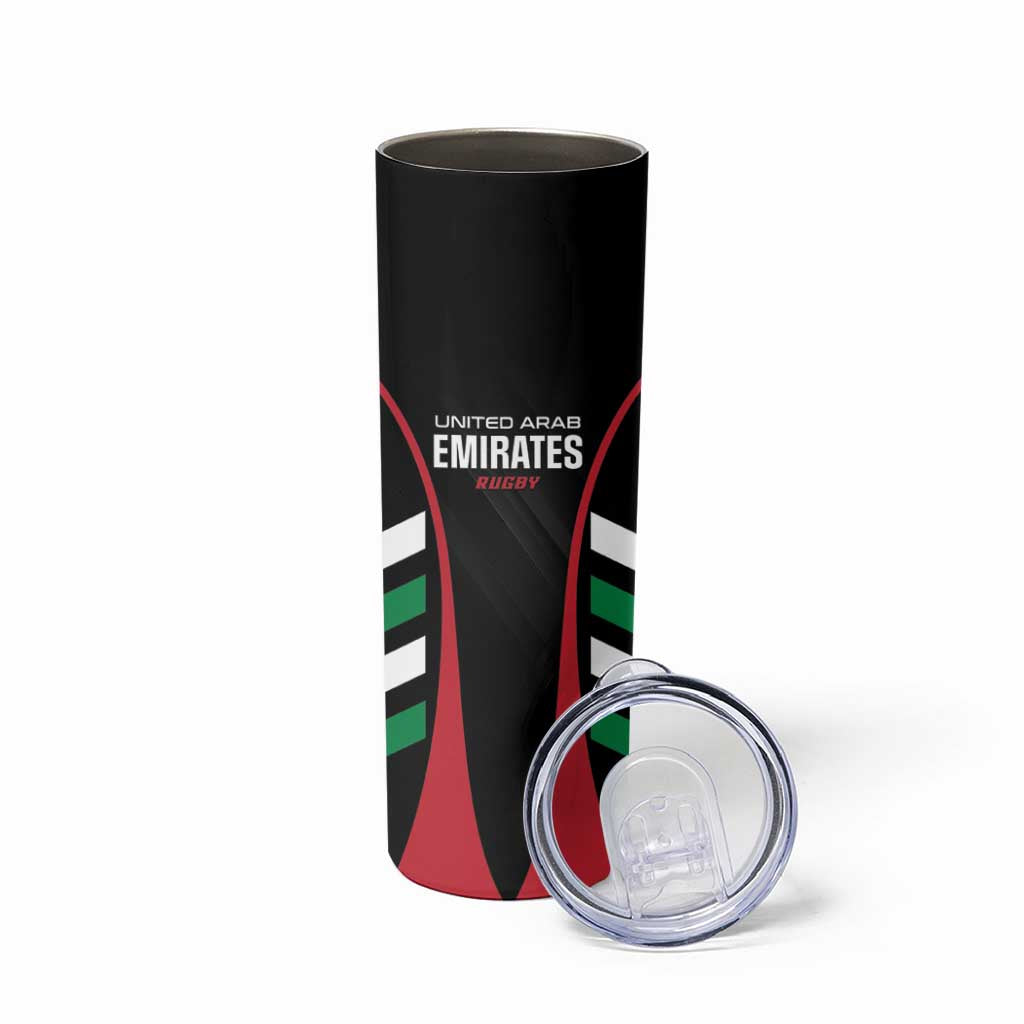 Custom United Arab Emirates Rugby Skinny Tumbler UAE Go Champions