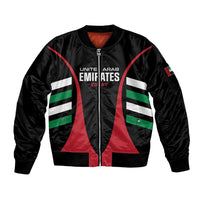 Custom United Arab Emirates Rugby Sleeve Zip Bomber Jacket UAE Go Champions