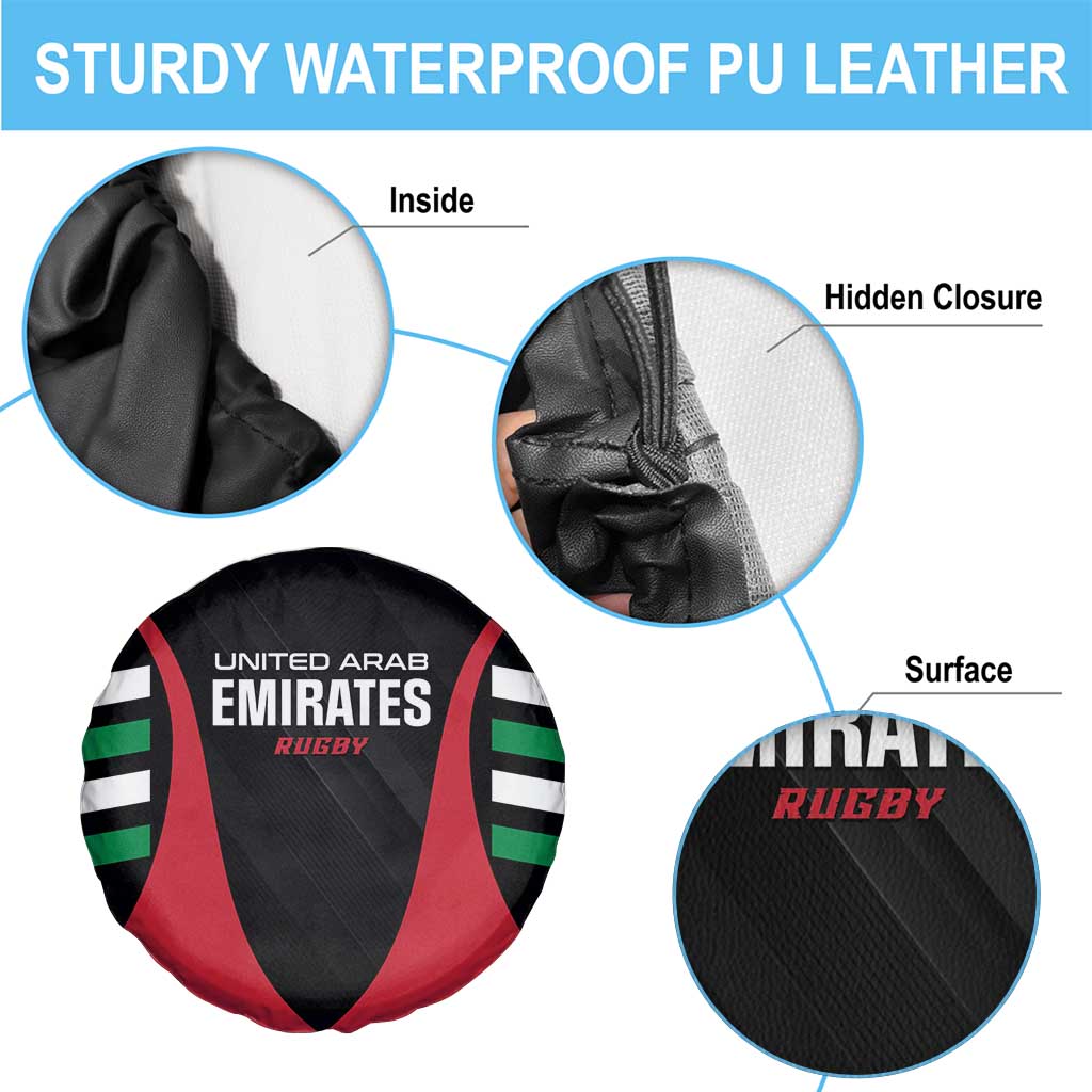 United Arab Emirates Rugby Spare Tire Cover UAE Go Champions