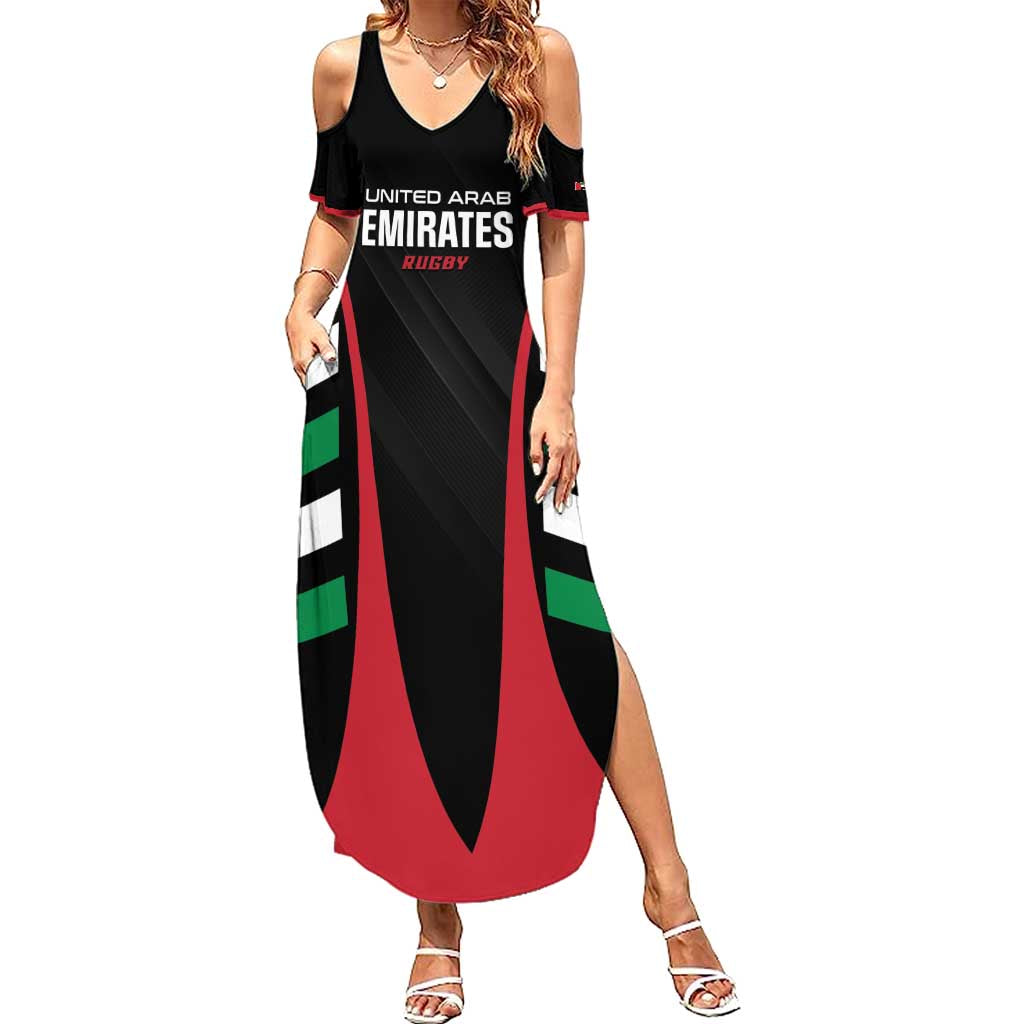Custom United Arab Emirates Rugby Summer Maxi Dress UAE Go Champions