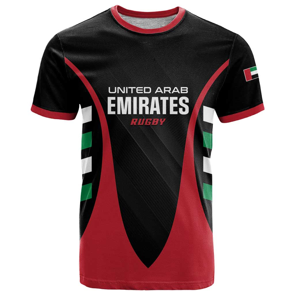 Custom United Arab Emirates Rugby T Shirt UAE Go Champions