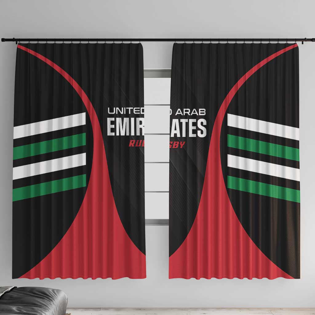 United Arab Emirates Rugby Window Curtain UAE Go Champions