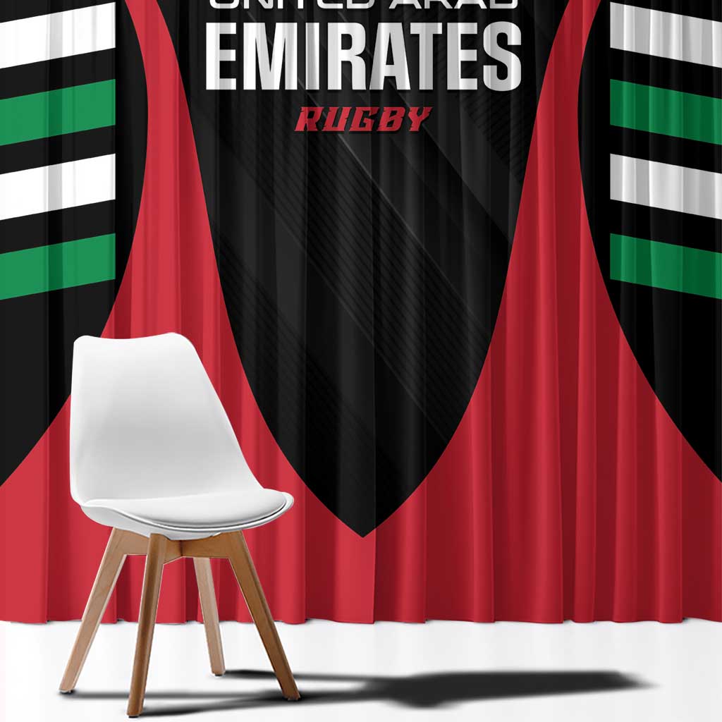 United Arab Emirates Rugby Window Curtain UAE Go Champions