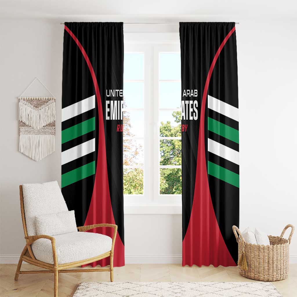 United Arab Emirates Rugby Window Curtain UAE Go Champions