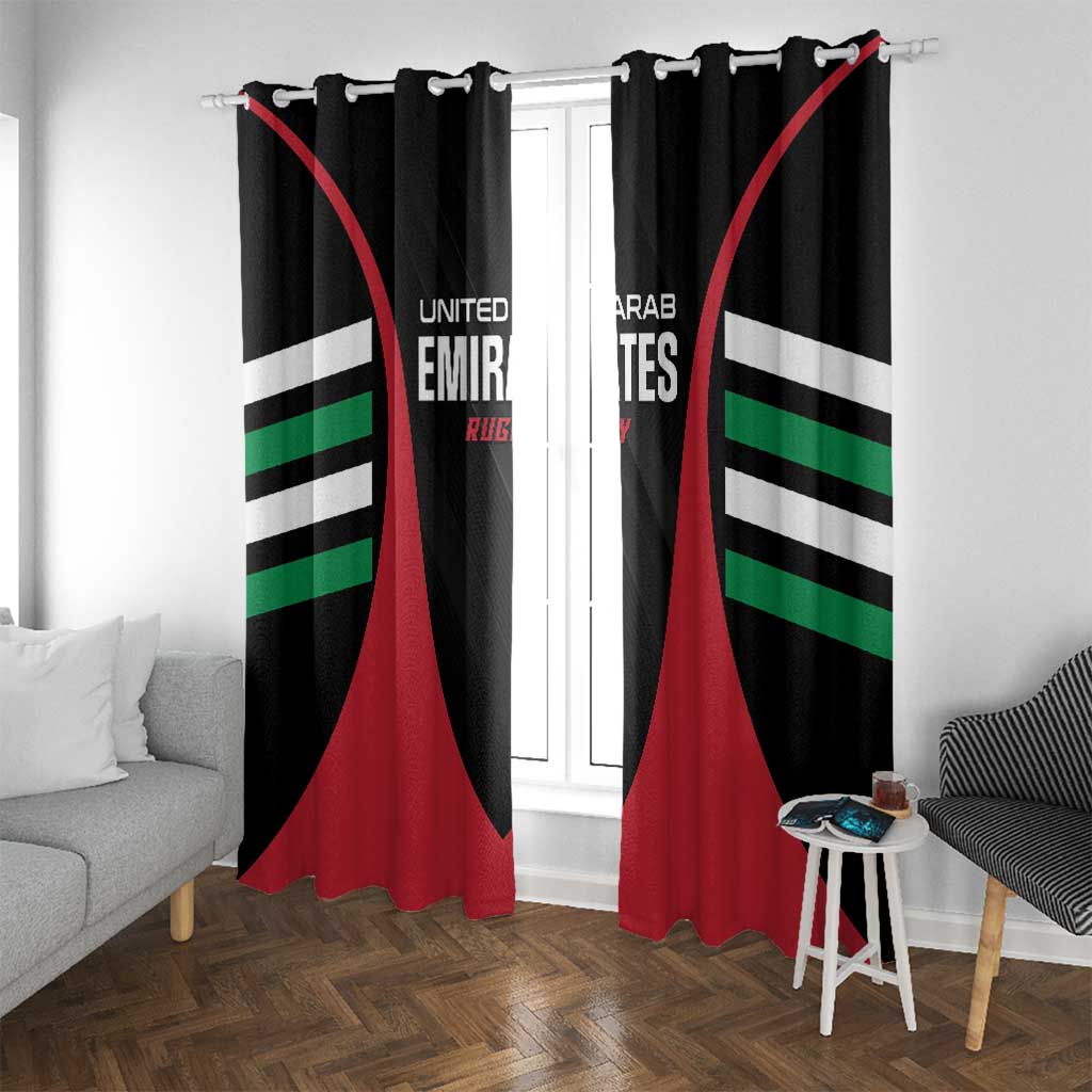 United Arab Emirates Rugby Window Curtain UAE Go Champions