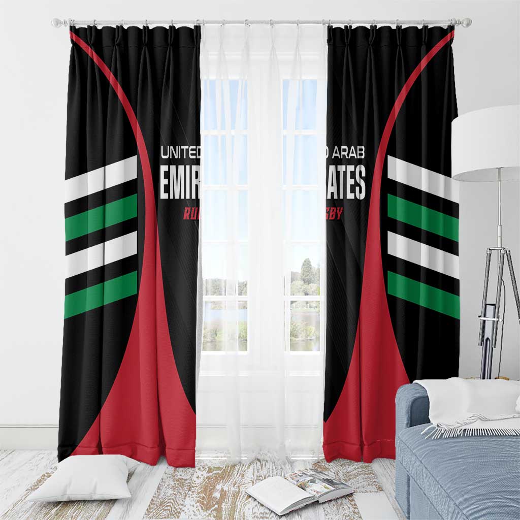 United Arab Emirates Rugby Window Curtain UAE Go Champions