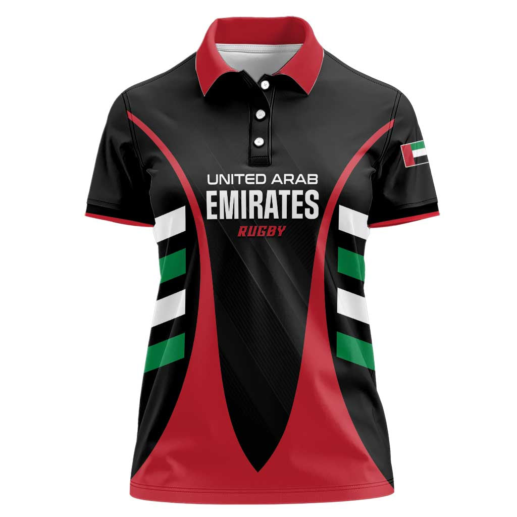 Custom United Arab Emirates Rugby Women Polo Shirt UAE Go Champions