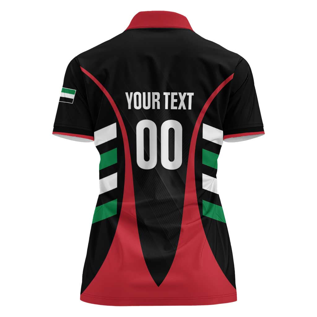 Custom United Arab Emirates Rugby Women Polo Shirt UAE Go Champions