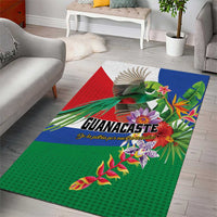 Costa Rica Guanacaste Day Area Rug Resplendent Quetzal Tropical Flowers - Wonder Print Shop