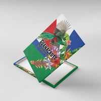 Costa Rica Guanacaste Day Canvas Wall Art Resplendent Quetzal Tropical Flowers - Wonder Print Shop