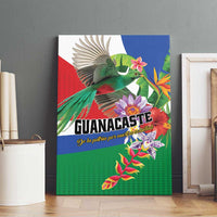 Costa Rica Guanacaste Day Canvas Wall Art Resplendent Quetzal Tropical Flowers - Wonder Print Shop