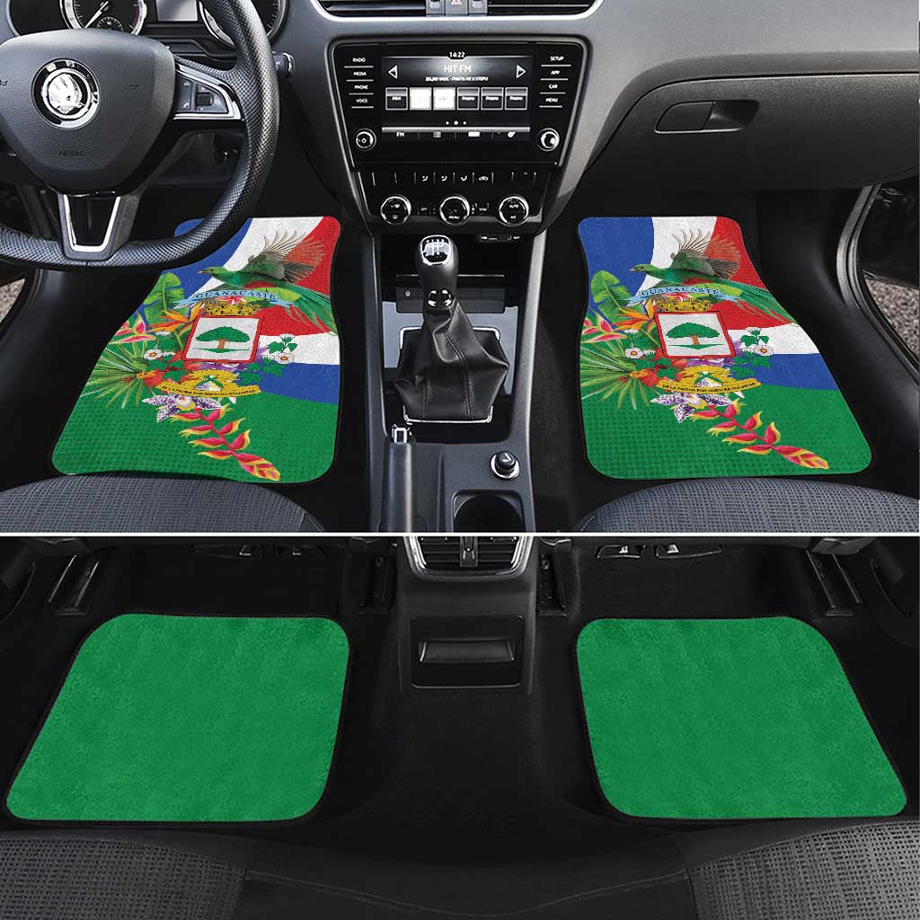 Costa Rica Guanacaste Day Car Mats Resplendent Quetzal Tropical Flowers - Wonder Print Shop