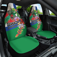 Costa Rica Guanacaste Day Car Seat Cover Resplendent Quetzal Tropical Flowers - Wonder Print Shop