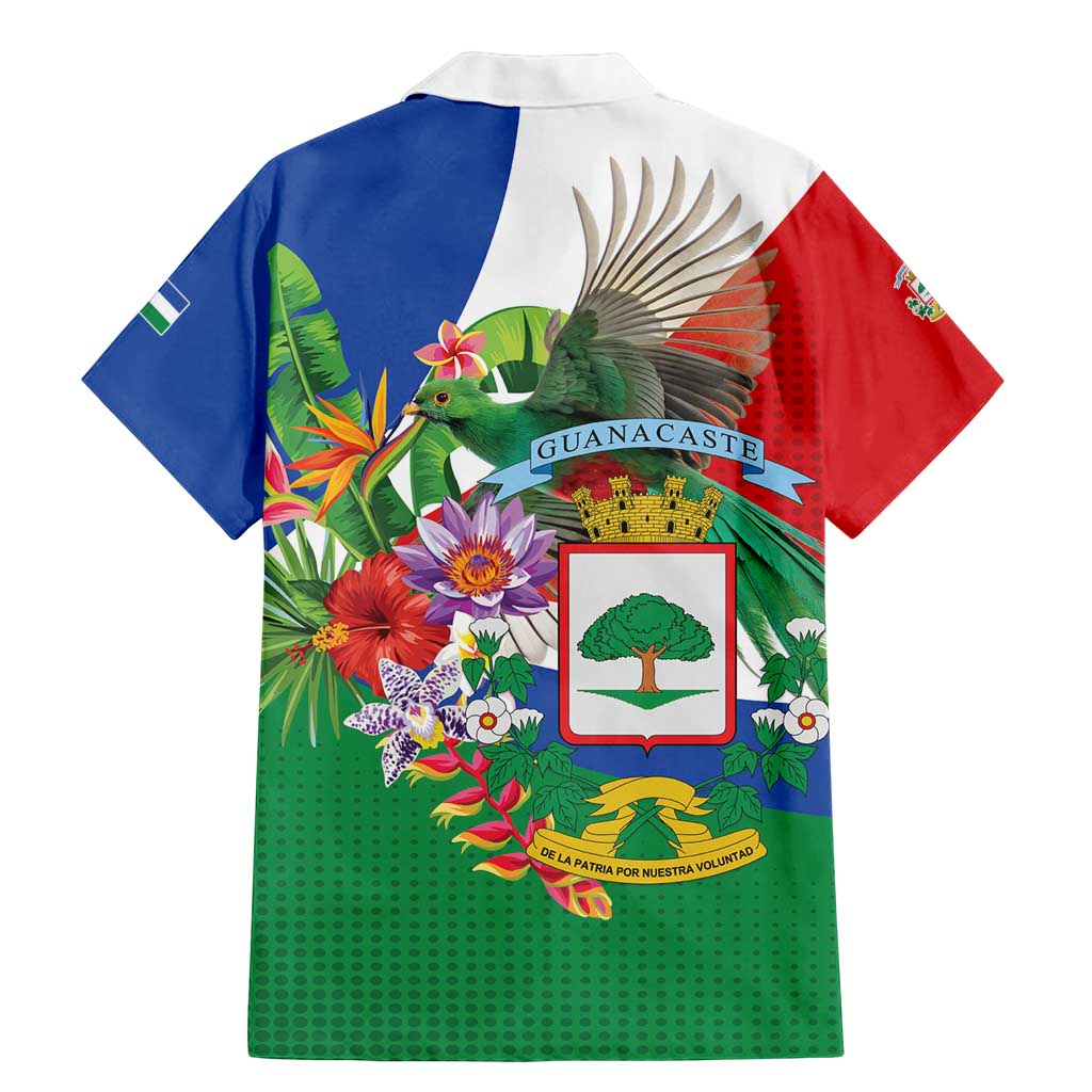 Costa Rica Guanacaste Day Family Matching Mermaid Dress and Hawaiian Shirt Resplendent Quetzal Tropical Flowers - Wonder Print Shop