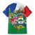 Costa Rica Guanacaste Day Family Matching Mermaid Dress and Hawaiian Shirt Resplendent Quetzal Tropical Flowers - Wonder Print Shop