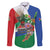 Costa Rica Guanacaste Day Family Matching Puletasi and Hawaiian Shirt Resplendent Quetzal Tropical Flowers - Wonder Print Shop