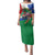 Costa Rica Guanacaste Day Family Matching Puletasi and Hawaiian Shirt Resplendent Quetzal Tropical Flowers - Wonder Print Shop