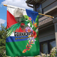 Costa Rica Guanacaste Day Garden Flag Resplendent Quetzal Tropical Flowers - Wonder Print Shop