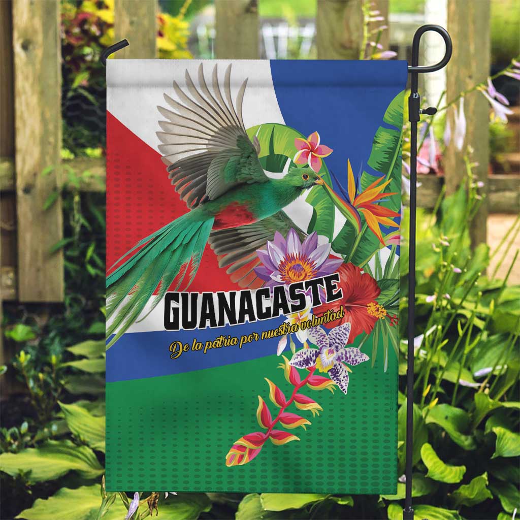 Costa Rica Guanacaste Day Garden Flag Resplendent Quetzal Tropical Flowers - Wonder Print Shop