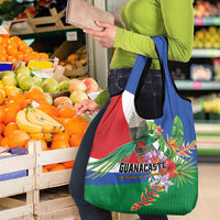 Costa Rica Guanacaste Day Grocery Bag Resplendent Quetzal Tropical Flowers - Wonder Print Shop