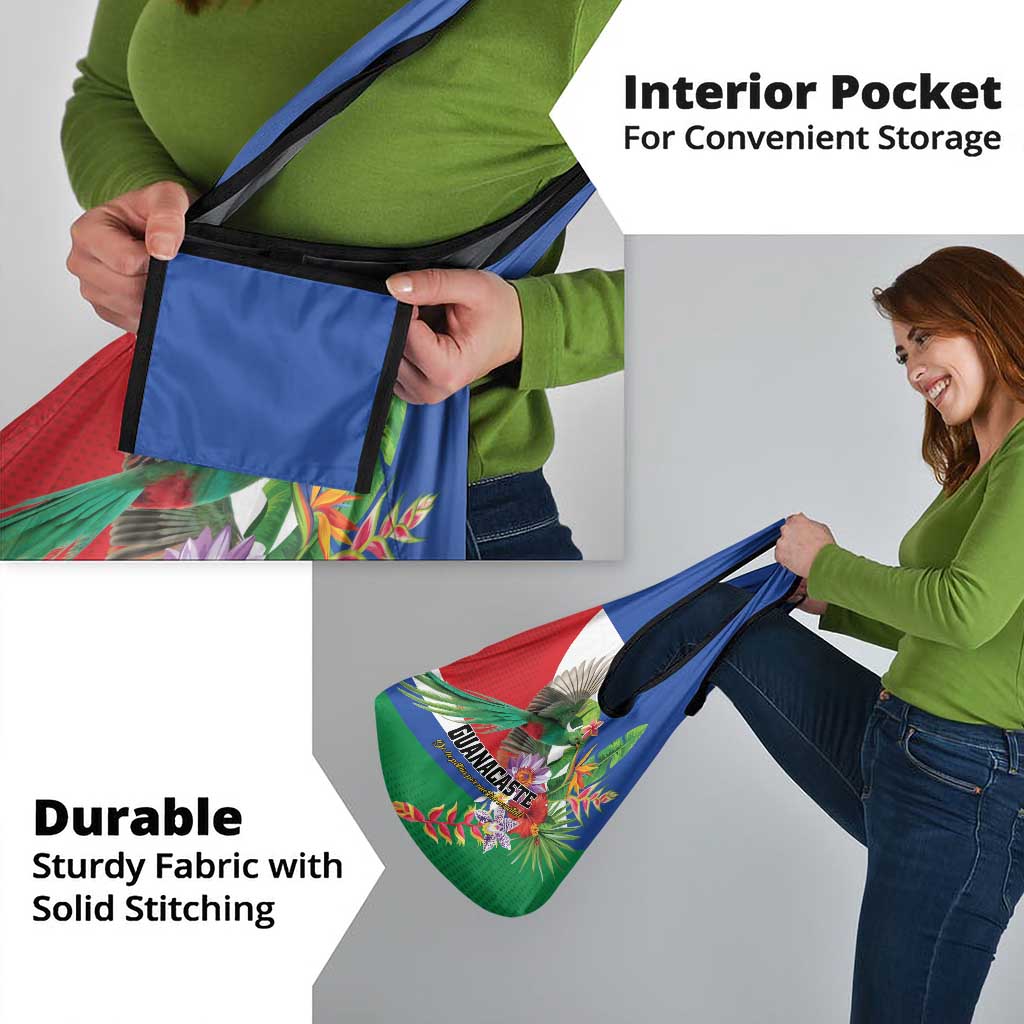 Costa Rica Guanacaste Day Grocery Bag Resplendent Quetzal Tropical Flowers - Wonder Print Shop