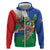 Costa Rica Guanacaste Day Hoodie Resplendent Quetzal Tropical Flowers - Wonder Print Shop