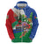 Costa Rica Guanacaste Day Hoodie Resplendent Quetzal Tropical Flowers - Wonder Print Shop