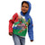 Costa Rica Guanacaste Day Kid Hoodie Resplendent Quetzal Tropical Flowers - Wonder Print Shop