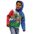 Costa Rica Guanacaste Day Kid Hoodie Resplendent Quetzal Tropical Flowers - Wonder Print Shop