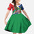 Costa Rica Guanacaste Day Kid Short Sleeve Dress Resplendent Quetzal Tropical Flowers - Wonder Print Shop