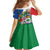 Costa Rica Guanacaste Day Kid Short Sleeve Dress Resplendent Quetzal Tropical Flowers - Wonder Print Shop