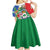 Costa Rica Guanacaste Day Kid Short Sleeve Dress Resplendent Quetzal Tropical Flowers - Wonder Print Shop