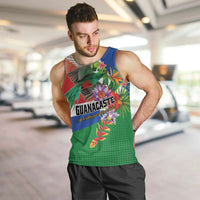 Costa Rica Guanacaste Day Men Tank Top Resplendent Quetzal Tropical Flowers - Wonder Print Shop