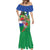 Costa Rica Guanacaste Day Mermaid Dress Resplendent Quetzal Tropical Flowers - Wonder Print Shop