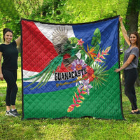 Costa Rica Guanacaste Day Quilt Resplendent Quetzal Tropical Flowers - Wonder Print Shop