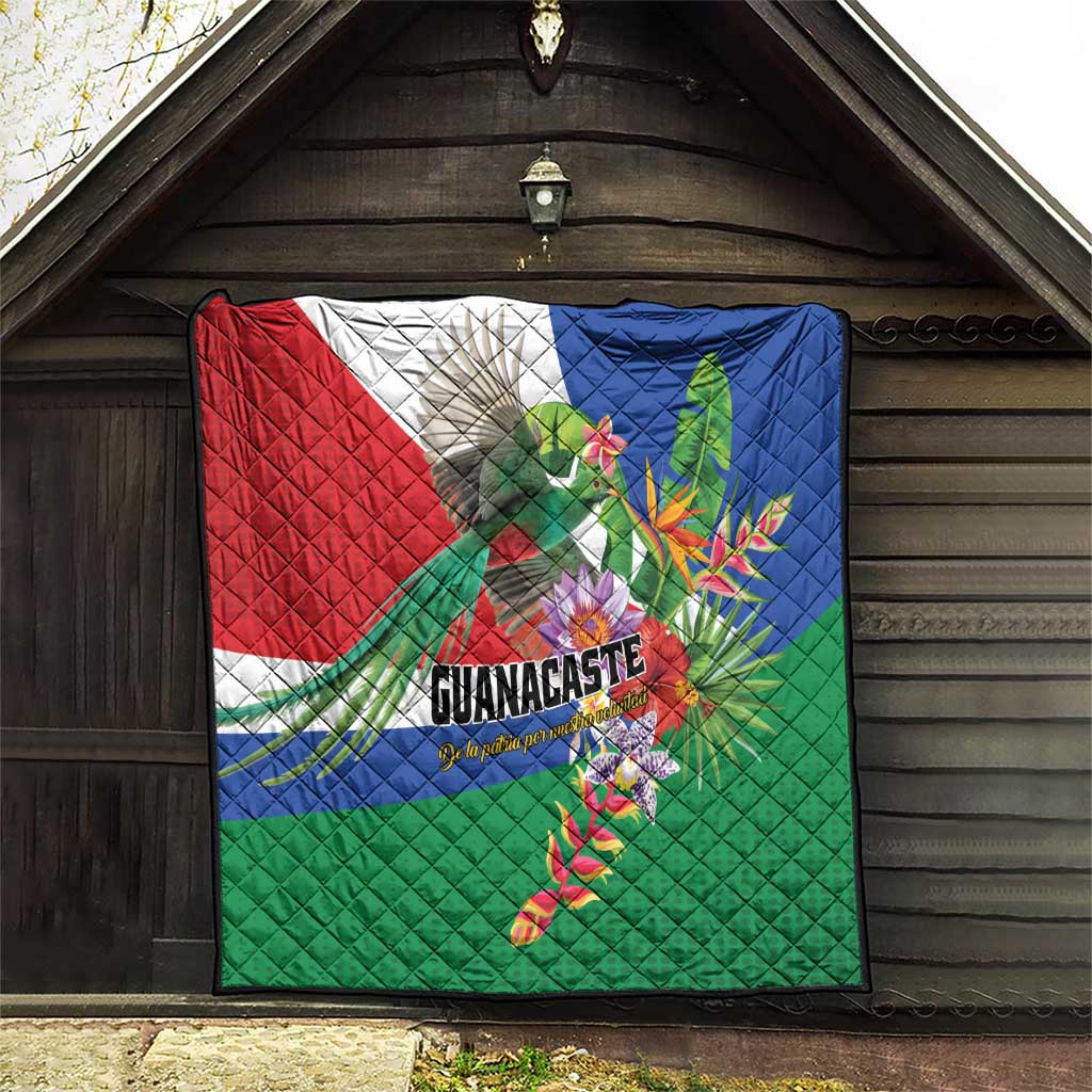 Costa Rica Guanacaste Day Quilt Resplendent Quetzal Tropical Flowers - Wonder Print Shop