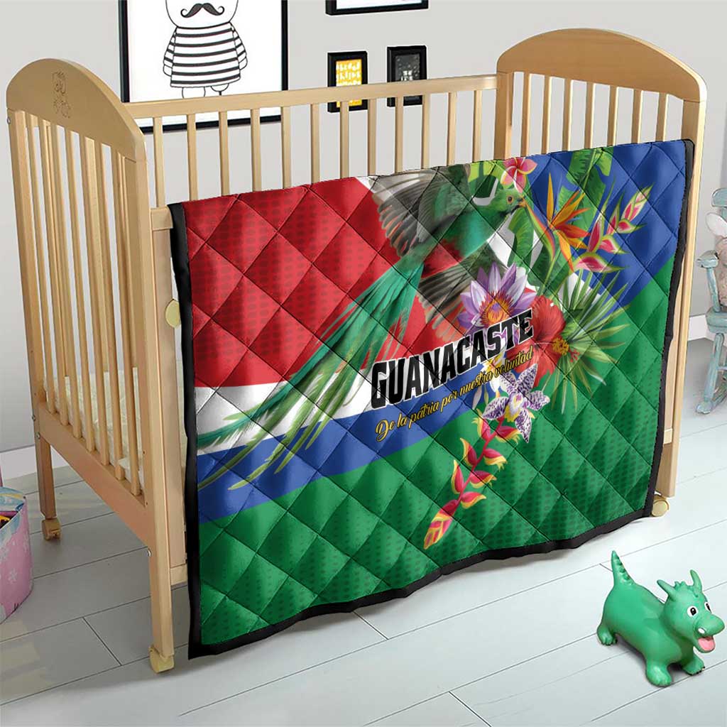 Costa Rica Guanacaste Day Quilt Resplendent Quetzal Tropical Flowers - Wonder Print Shop