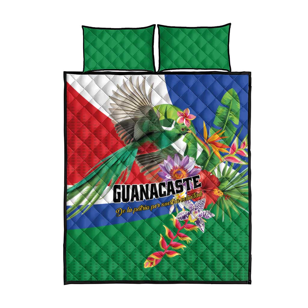 Costa Rica Guanacaste Day Quilt Bed Set Resplendent Quetzal Tropical Flowers - Wonder Print Shop