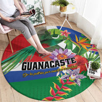Costa Rica Guanacaste Day Round Carpet Resplendent Quetzal Tropical Flowers - Wonder Print Shop