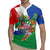 Costa Rica Guanacaste Day Rugby Jersey Resplendent Quetzal Tropical Flowers - Wonder Print Shop