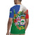 Costa Rica Guanacaste Day Rugby Jersey Resplendent Quetzal Tropical Flowers - Wonder Print Shop