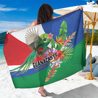 Costa Rica Guanacaste Day Sarong Resplendent Quetzal Tropical Flowers - Wonder Print Shop