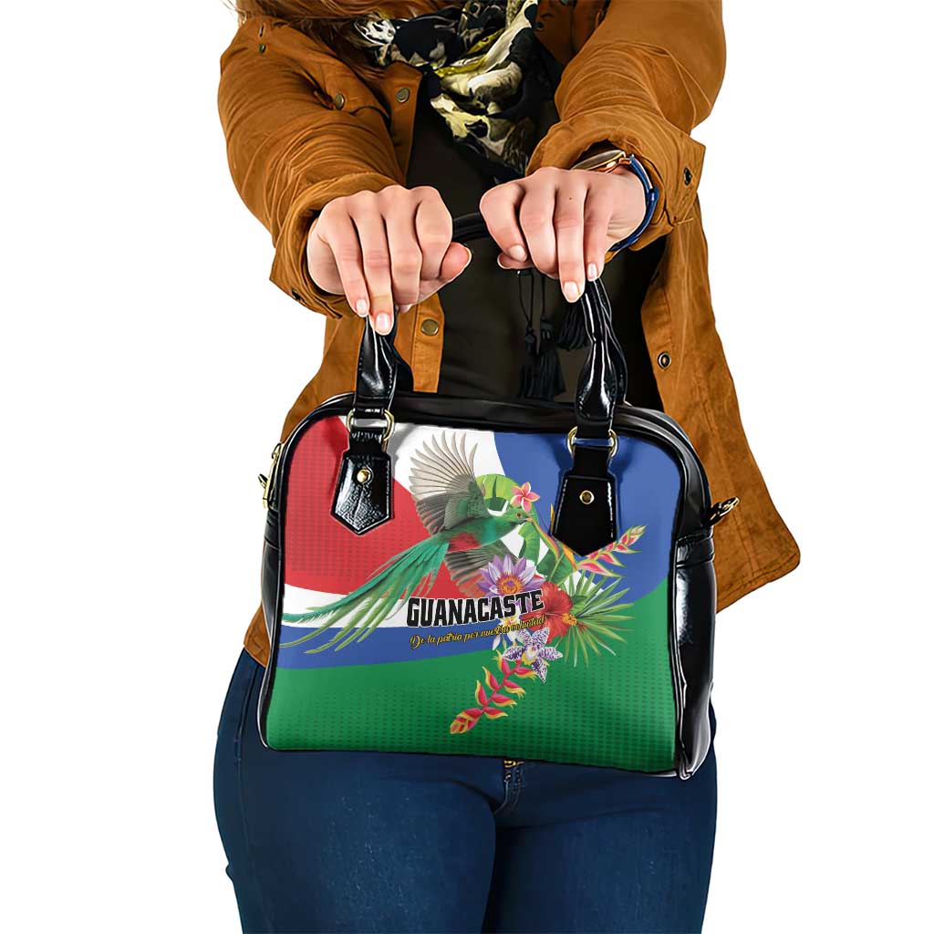 Costa Rica Guanacaste Day Shoulder Handbag Resplendent Quetzal Tropical Flowers - Wonder Print Shop