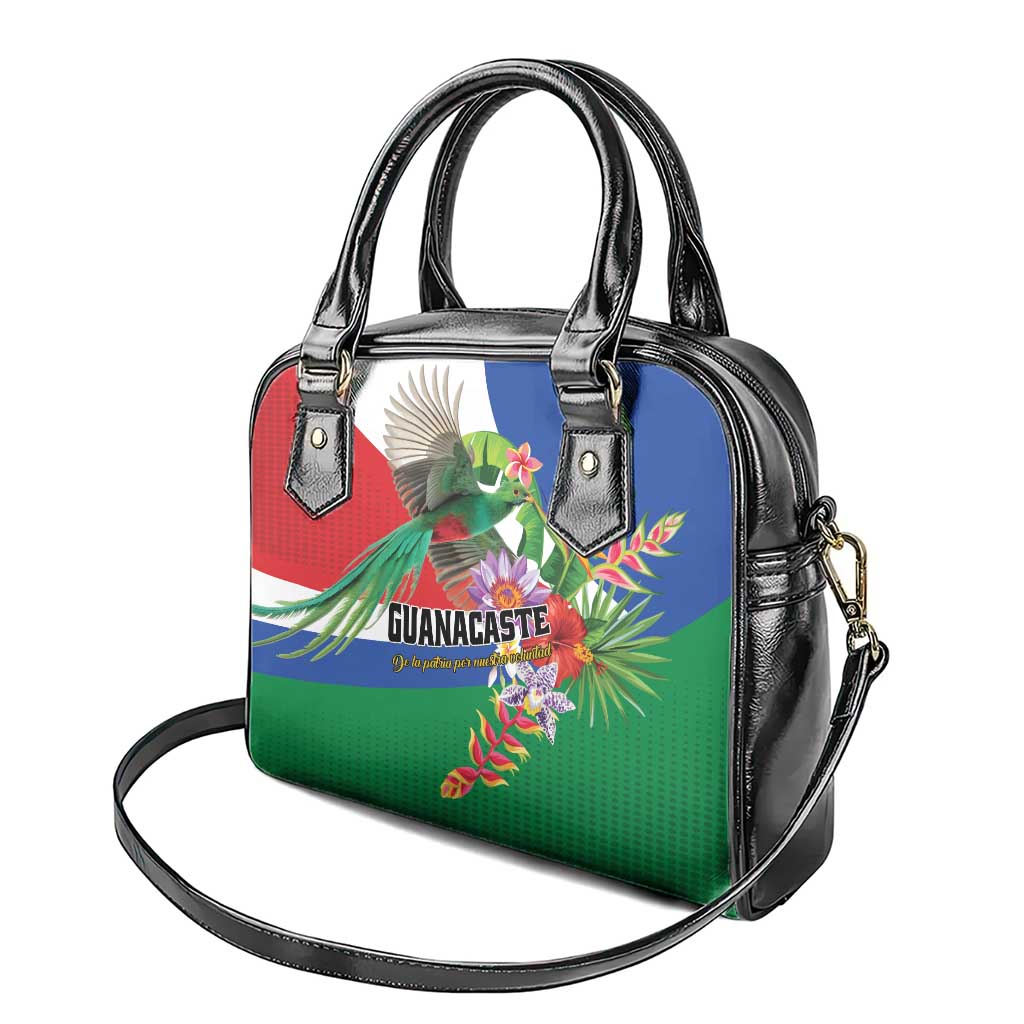 Costa Rica Guanacaste Day Shoulder Handbag Resplendent Quetzal Tropical Flowers - Wonder Print Shop
