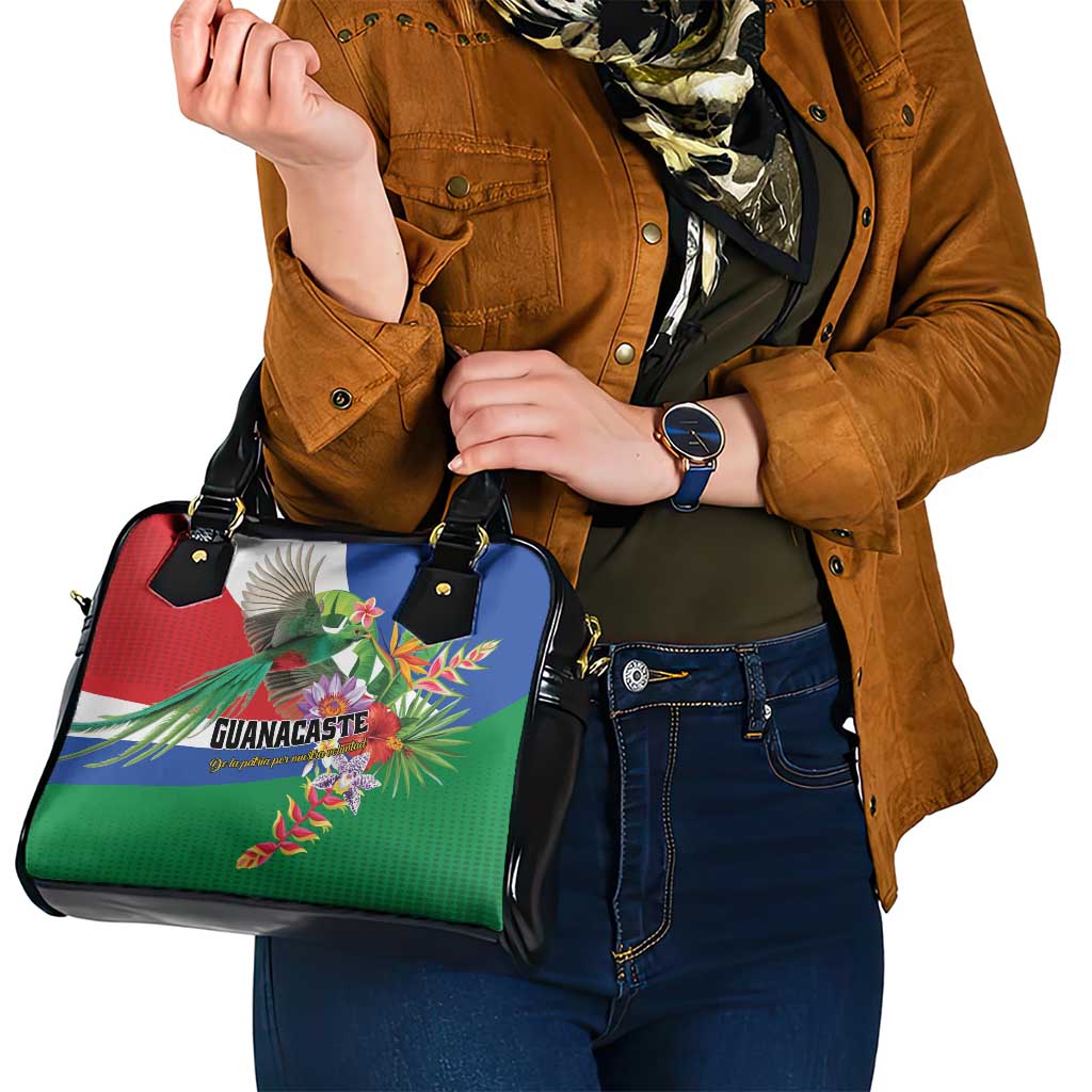 Costa Rica Guanacaste Day Shoulder Handbag Resplendent Quetzal Tropical Flowers - Wonder Print Shop